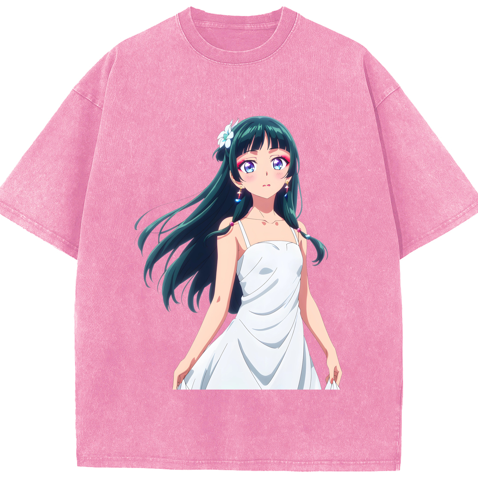 （画像用） 薬屋のひとりごと The Apothecary Diaries 綿100% ヴィンテージ風 半袖Tシャツ（フロントプリント）